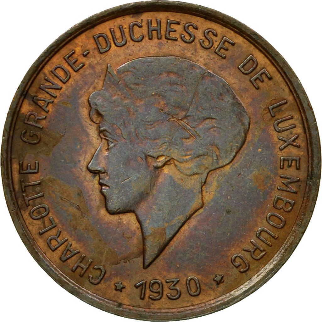 Luxembourg 5 Centimes Coin | Grand Duchess Charlotte | 1930