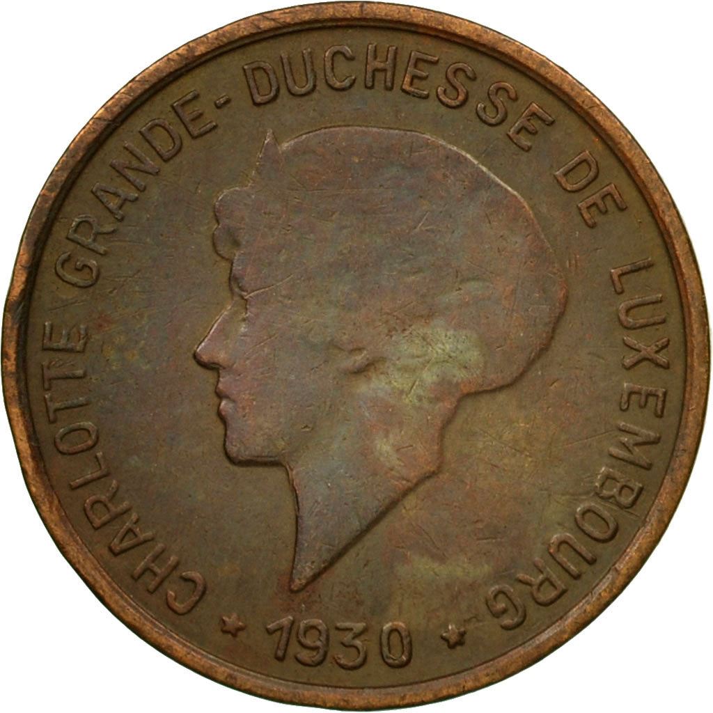 Luxembourg 5 Centimes Coin | Grand Duchess Charlotte | 1930