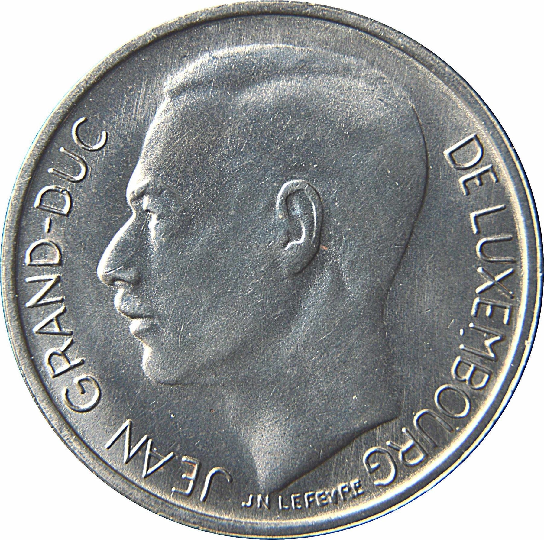 Luxembourg Coin Luxembourger 1 Franc | Prince Jean | KM55 | 1965 - 1984