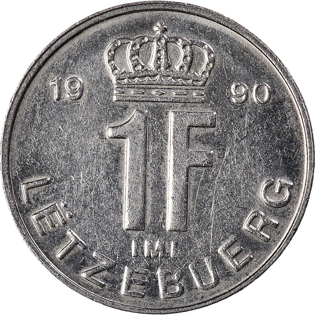 Luxembourg Coin Luxembourger 1 Franc | Prince Jean | KM63 | 1988 - 1995