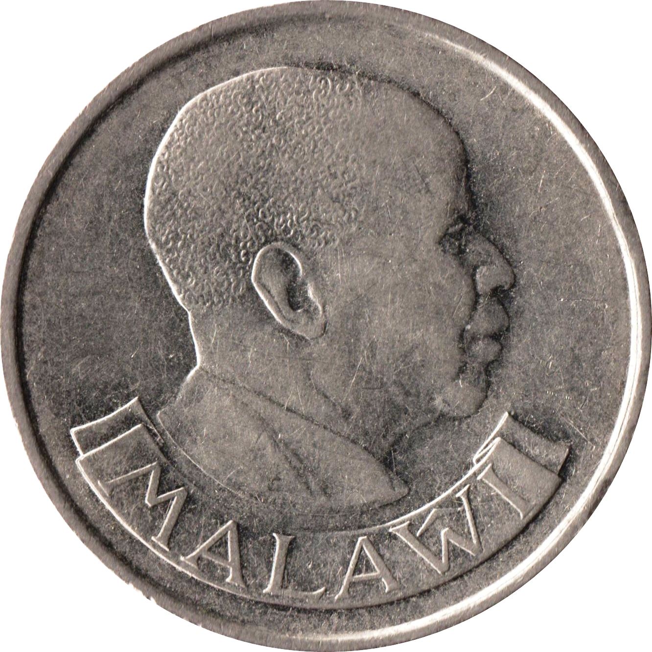 Malawi | 20 Tambala Coin | Hastings Banda | Elephant | KM11.2a | 1989 - 1994