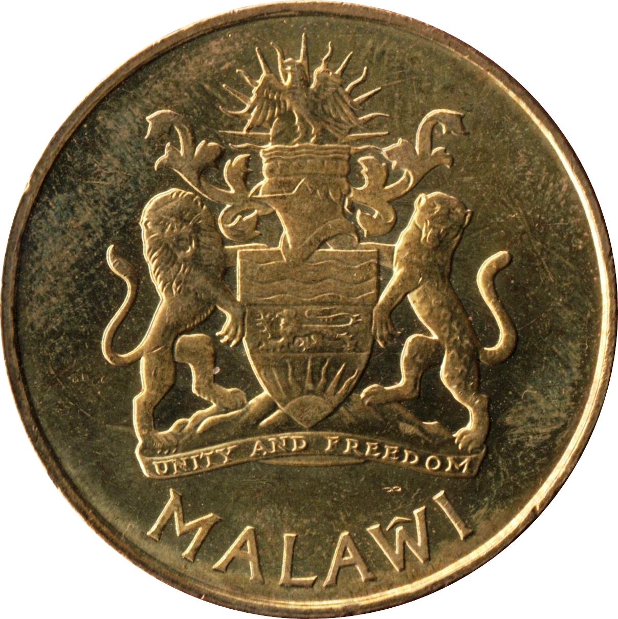 Malawi Coin Malawian 1 Kwacha | Fish Eagle | KM65 | 2004