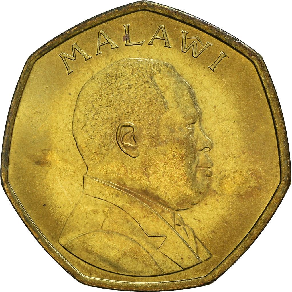 Malawi Coin Malawian 50 Tambala Coin | President Bakili Muluzi | KM30 | 1996 - 2004