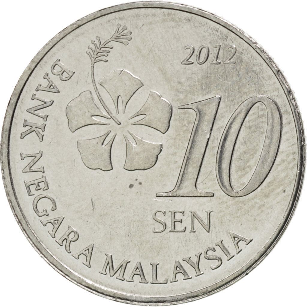 Malaysia | 10 Sen Coin | Hibiscus | Km:202 | 2011 - 2024