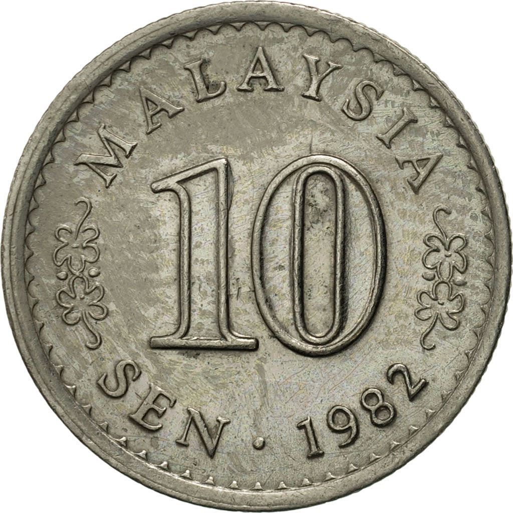 Malaysia | 10 Sen Coin | Parliament building | Km:3 | 1967 - 1988