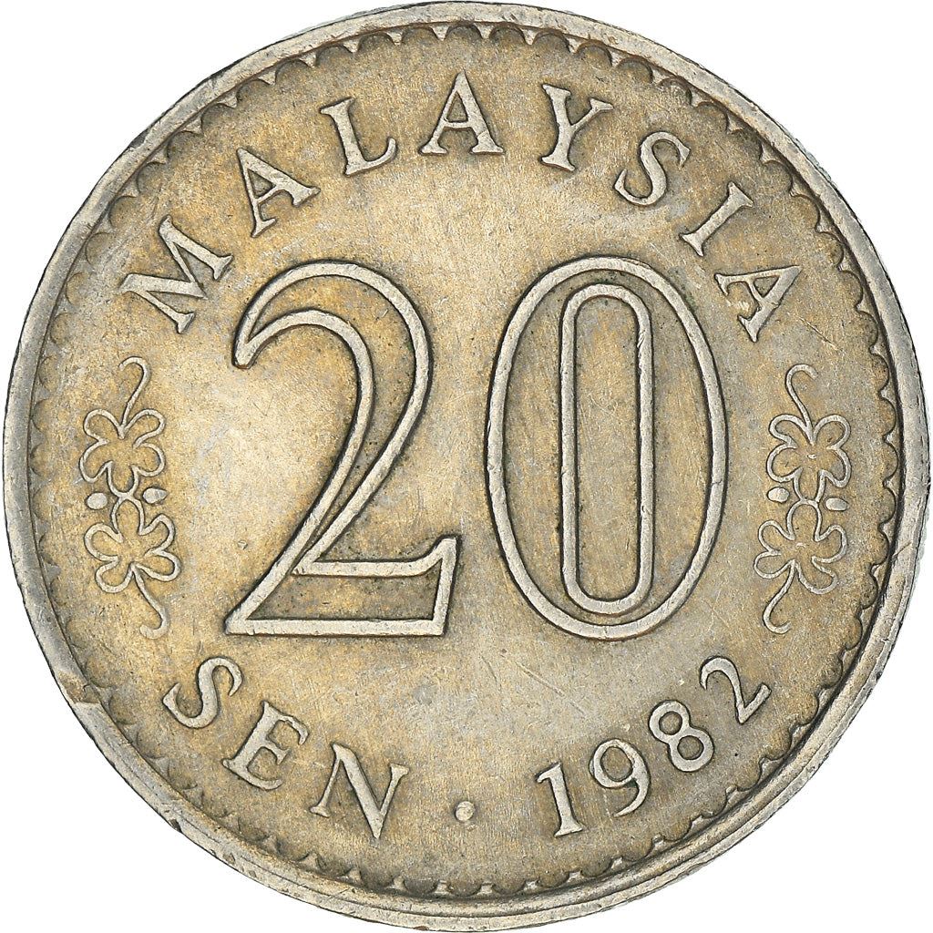 Malaysia | 20 Sen Coin | Parliament House | Km:4 | 1967 - 1988