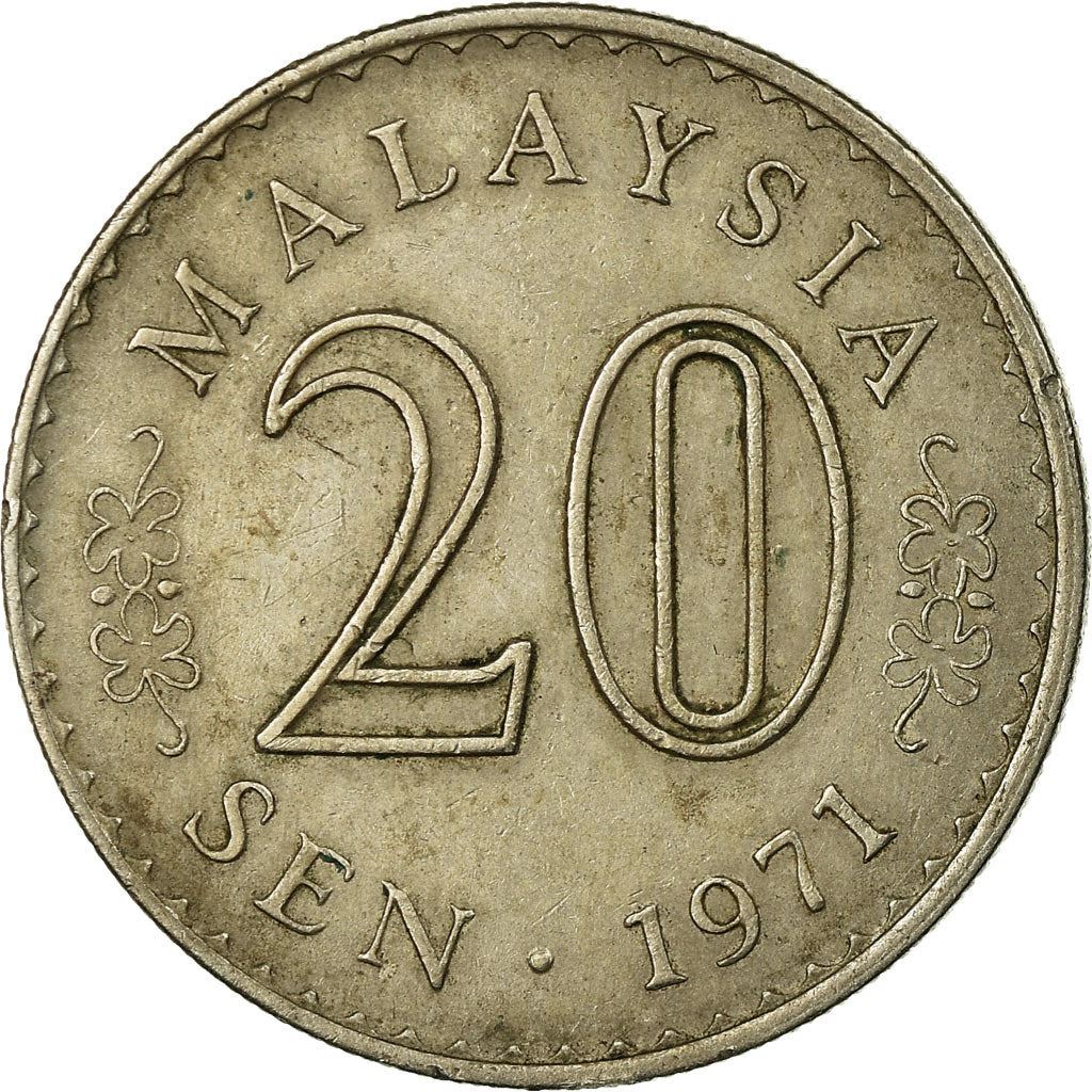 Malaysia | 20 Sen Coin | Parliament House | Km:4 | 1967 - 1988