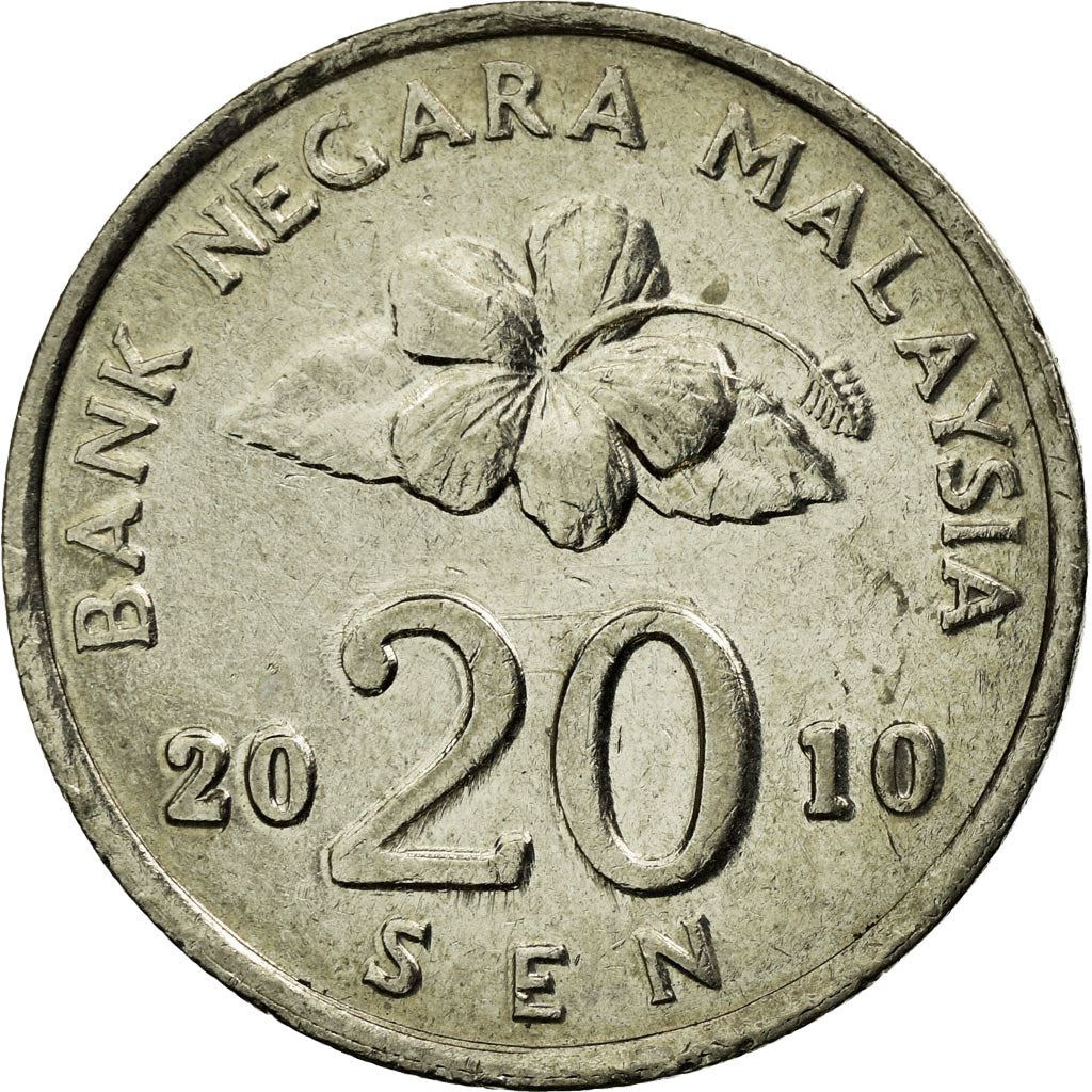 Malaysia | 20 Sen Coin | Tepak Sirih | Km:52 | 1989 - 2011