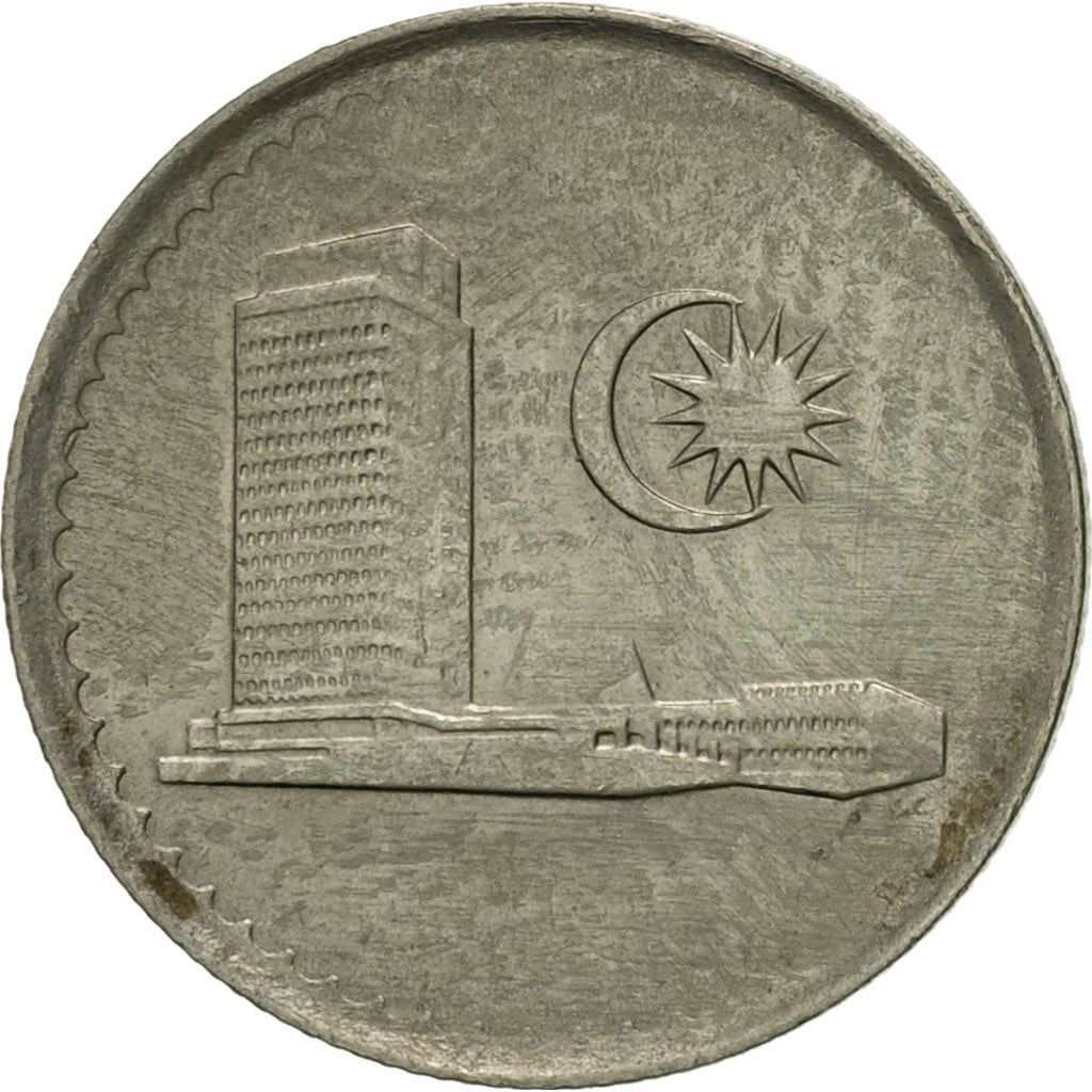 Malaysia | 5 Sen Coin | Parliament building | Km:2 | 1967 - 1988