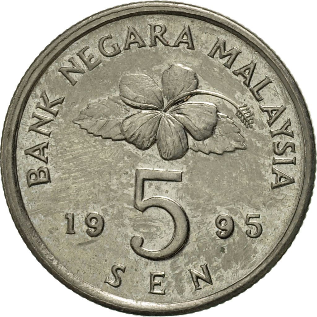 Malaysia | 5 Sen Coin | Top spinning | Km:50 | 1989 - 2011