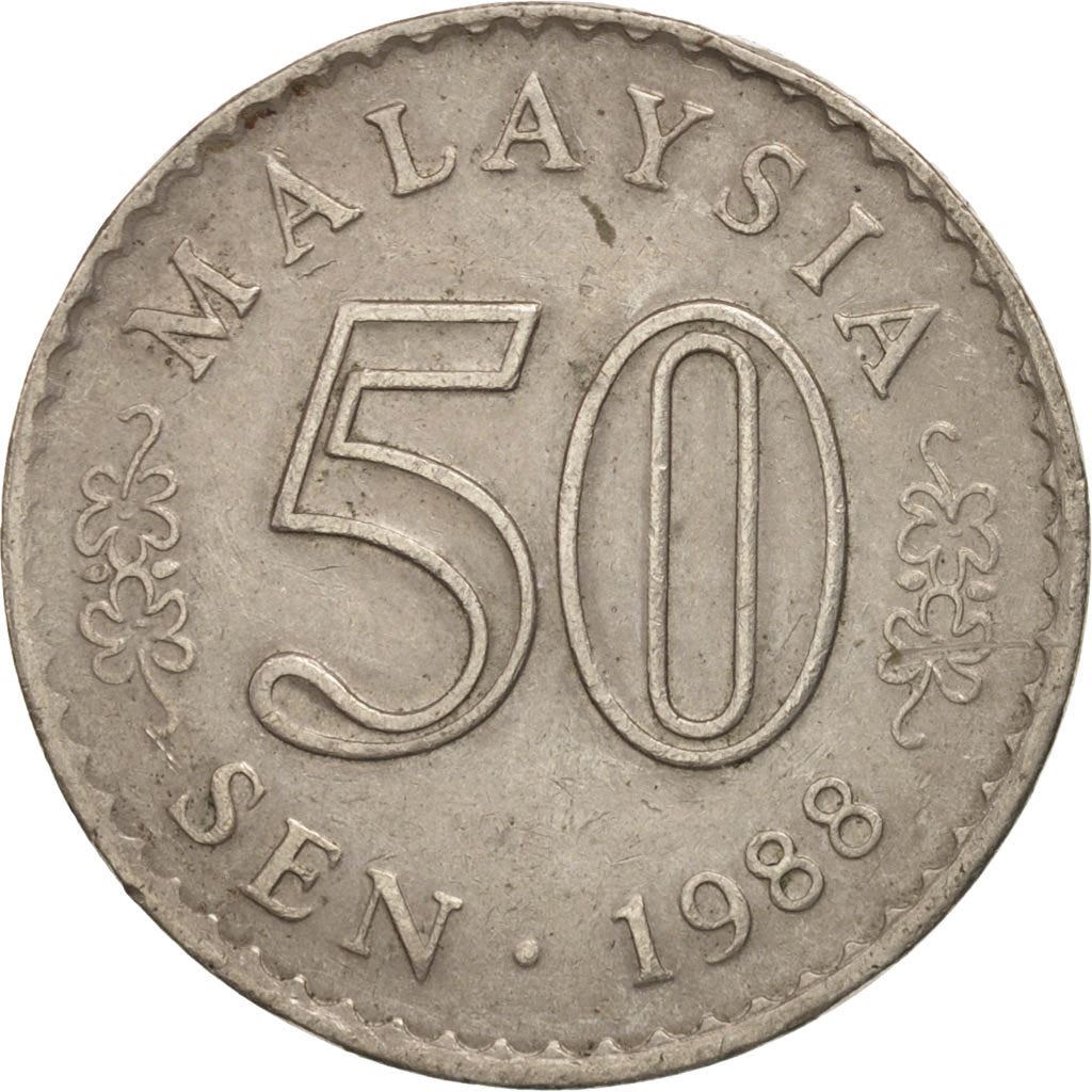 Malaysia | 50 Sen Coin | Parliament house | Km:5 | 1967 - 1988