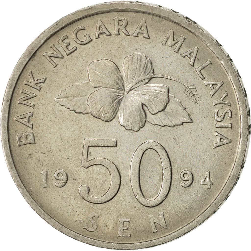 Malaysia | 50 Sen Coin | Wau kite | Km:53 | 1989 - 2011