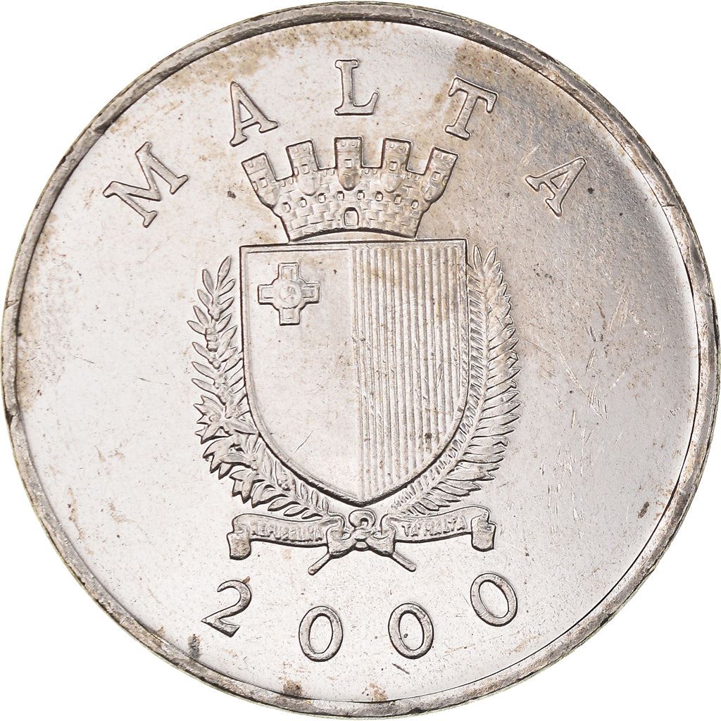 Malta Coin Maltese 1 Lira | Blue Rock Thrush | Bird | KM99 | 1991 - 2007