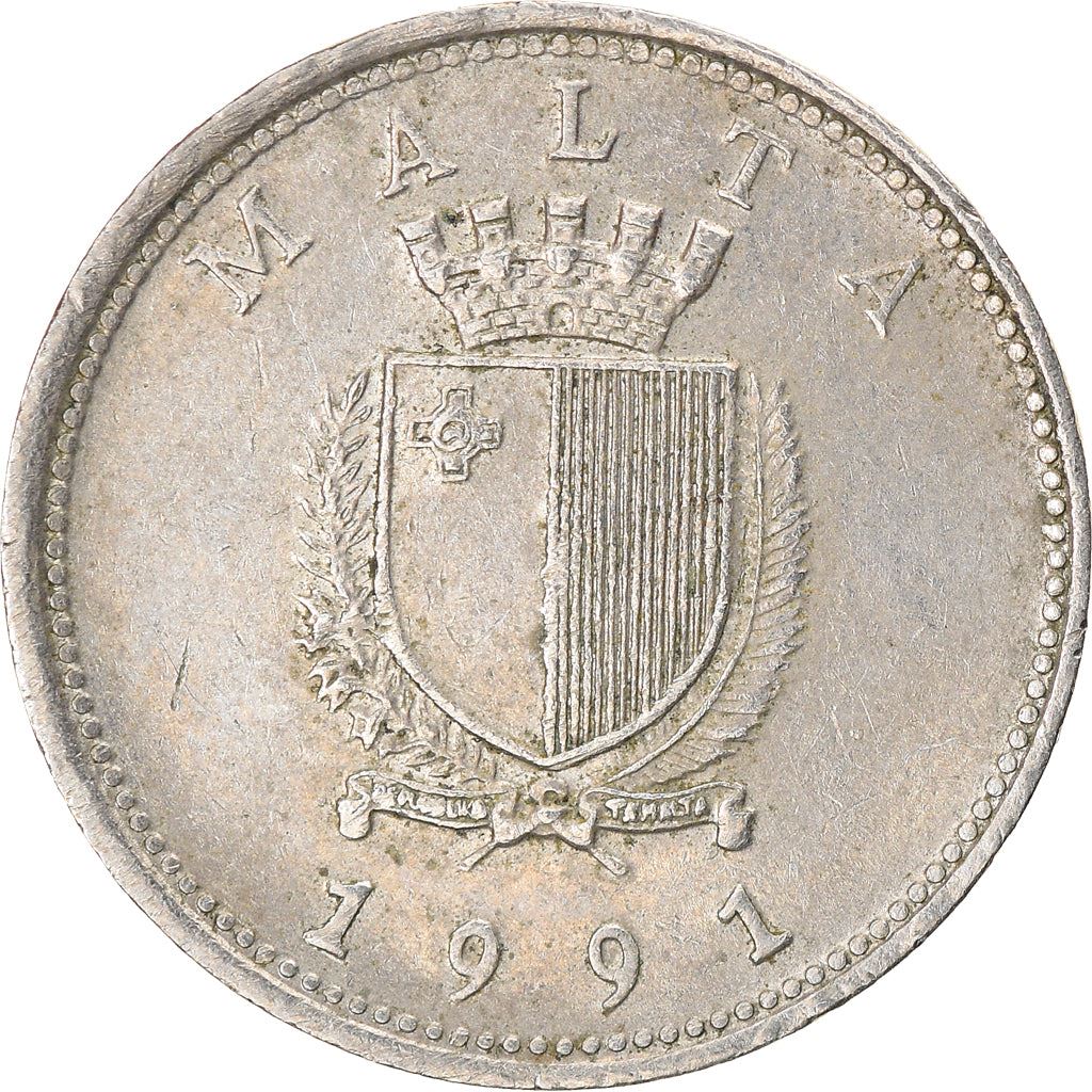 Malta Coin Maltese 10 Cents | Mahi Mahi Fish | KM96 | 1991 - 2007