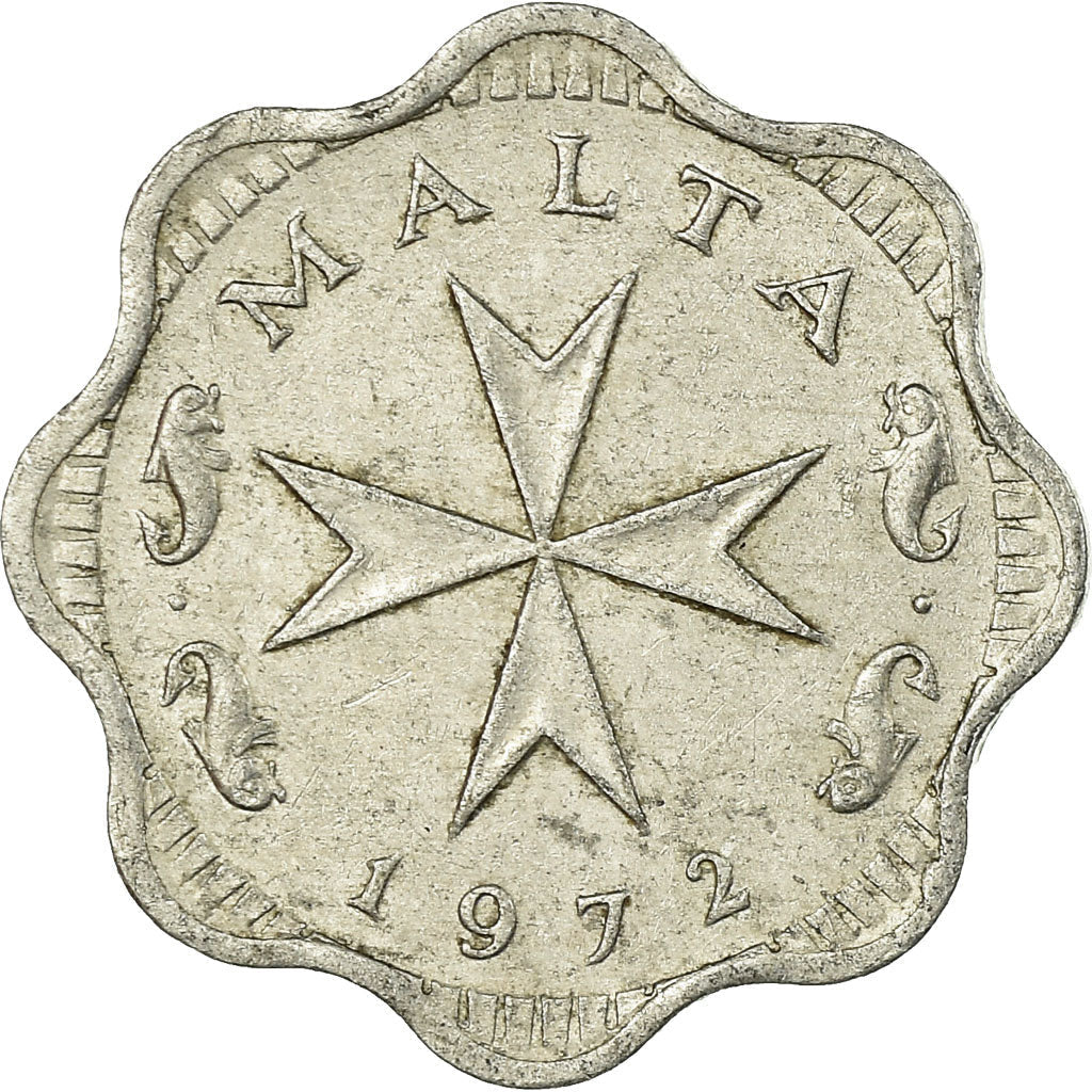 Malta Coin Maltese 2 Mils | Maltese Cross | KM5 | 1972 - 2007