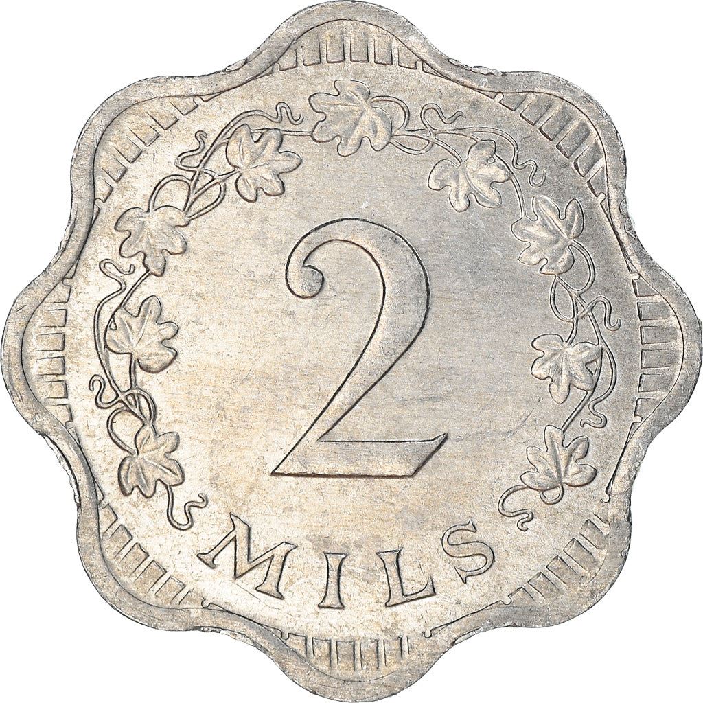 Malta Coin Maltese 2 Mils | Maltese Cross | KM5 | 1972 - 2007