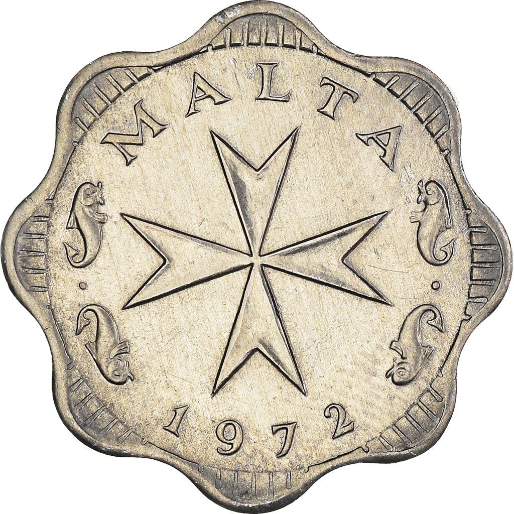 Malta Coin Maltese 2 Mils | Maltese Cross | KM5 | 1972 - 2007