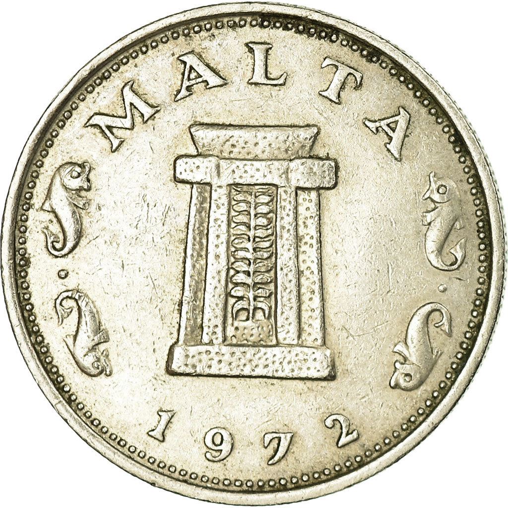 Malta Coin Maltese 5 Cents | Ritual Altar | Hagar Qim Temple | KM10 | 1972 - 1981