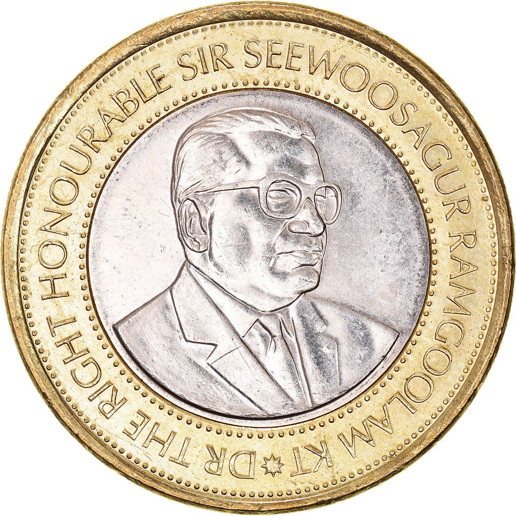 Mauritius 20 Rupees Bank of Mauritius | Seewoosagur Ramgoolam Coin | KM66 | 2007