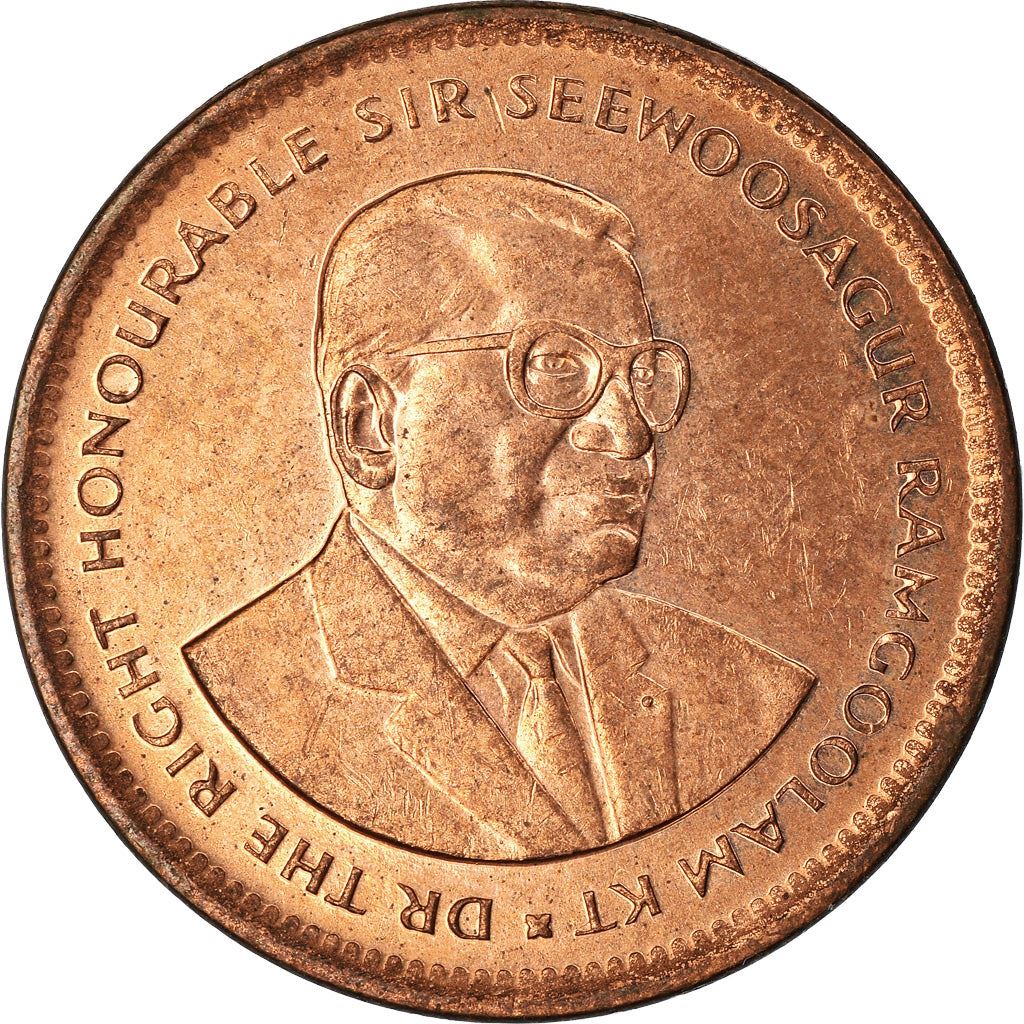 Mauritius 5 Cents - Seewoosagur Ramgoolam Coin | KM52 | 1987 - 2017