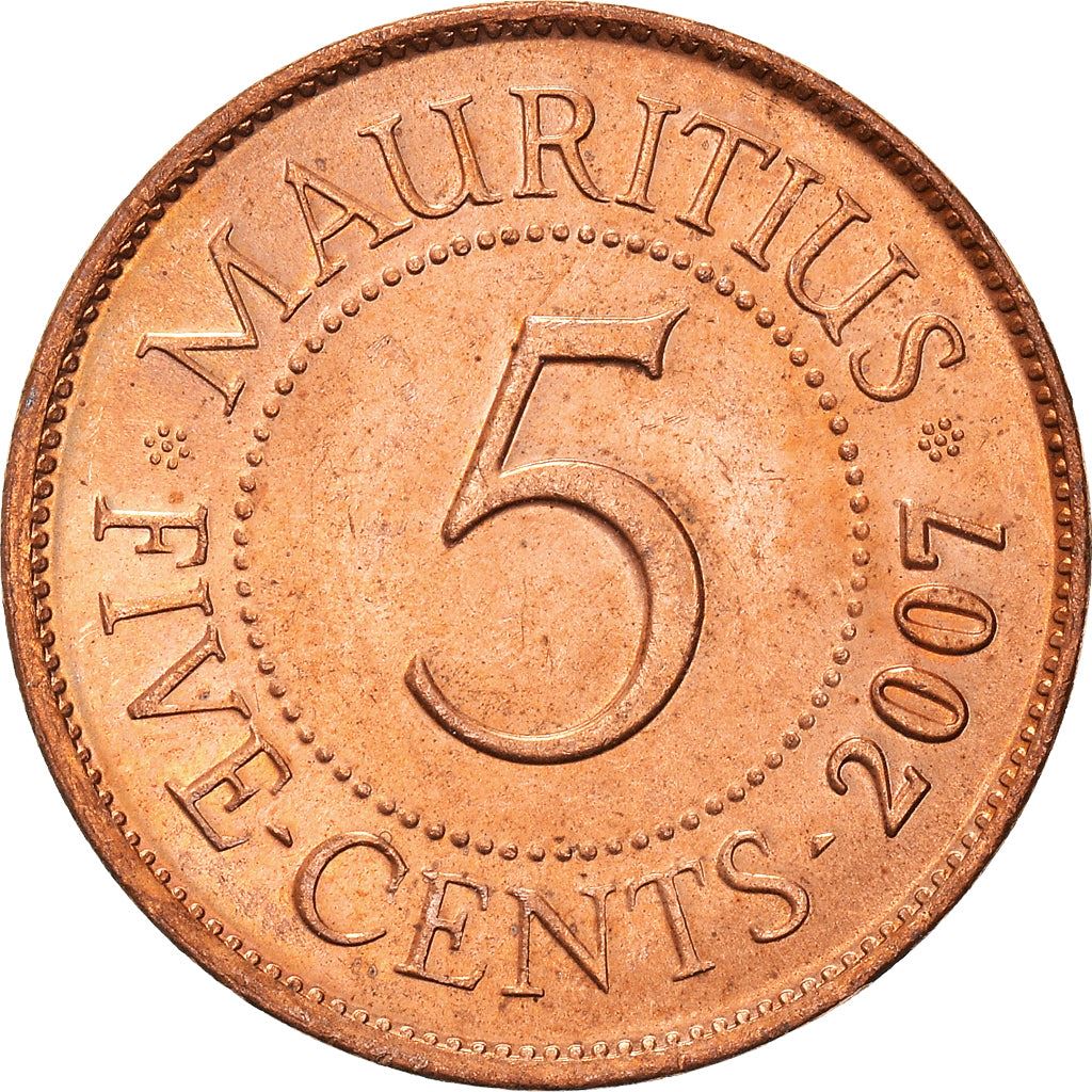 Mauritius 5 Cents - Seewoosagur Ramgoolam | KM52 | 1987 - 2023