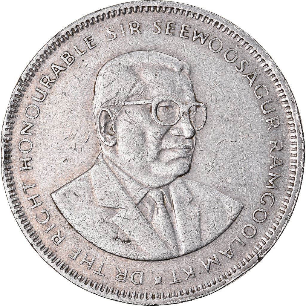 Mauritius 5 Rupees - Seewoosagur Ramgoolam | Palm Trees Coin | KM56 | 1987 - 2010