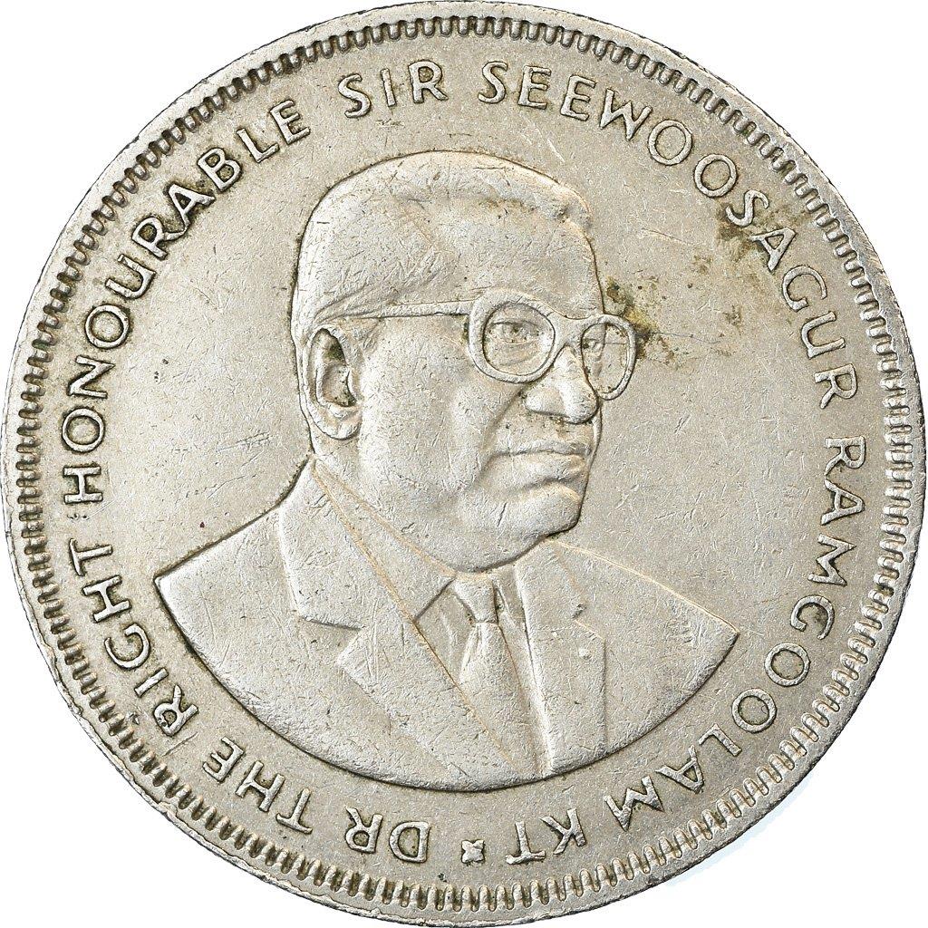 Mauritius 5 Rupees - Seewoosagur Ramgoolam | Palm Trees Coin | KM56 | 1987 - 2010