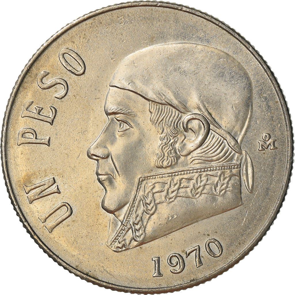 Mexico 1 Peso | José Maria Teclo Morelos y Pavón | Eagle Coin | KM460 | 1970 - 1983