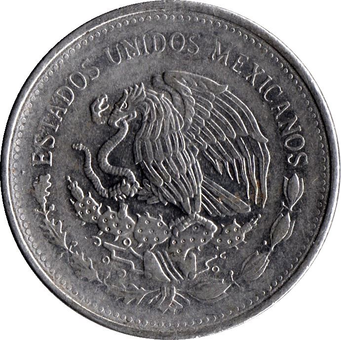 Mexico 1 Peso | José Morelos | Golden Eagle | Generals uniform Coin | KM496 | 1984 - 1987