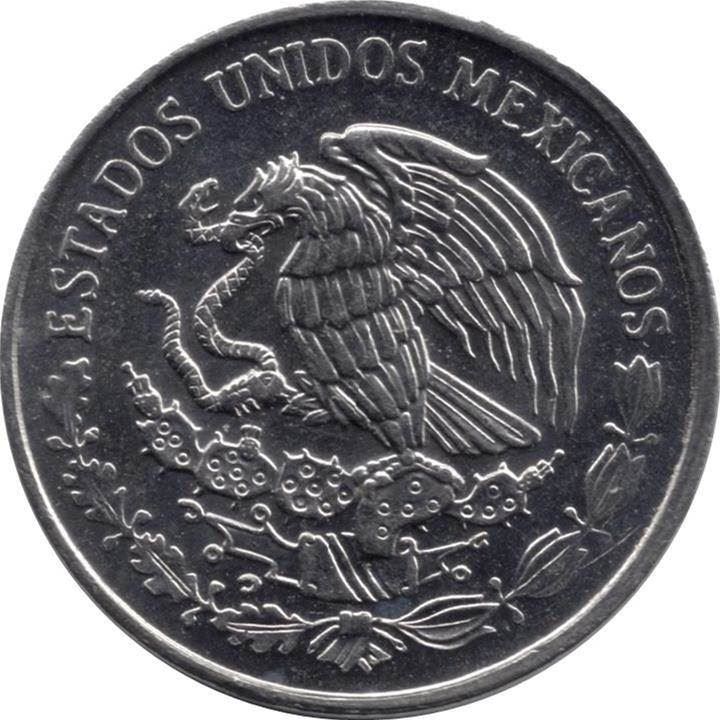 Mexico 10 Centavos | Mexico emblem | Eagle | Aztec calendar Coin | KM547 | 1992 - 2009