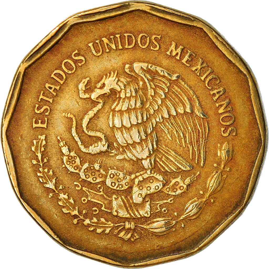 Mexico 20 Centavos | Eagle | Aztec calendar | Piedra del Sol Coin | KM548 | 1992 - 2009