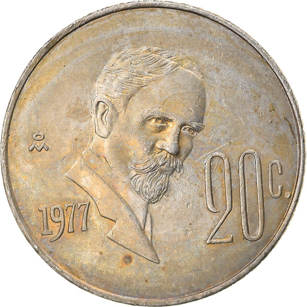 Mexico 20 Centavos | Eagle | Francisco Indalecio Madero Coin | KM442 | 1974 - 1983