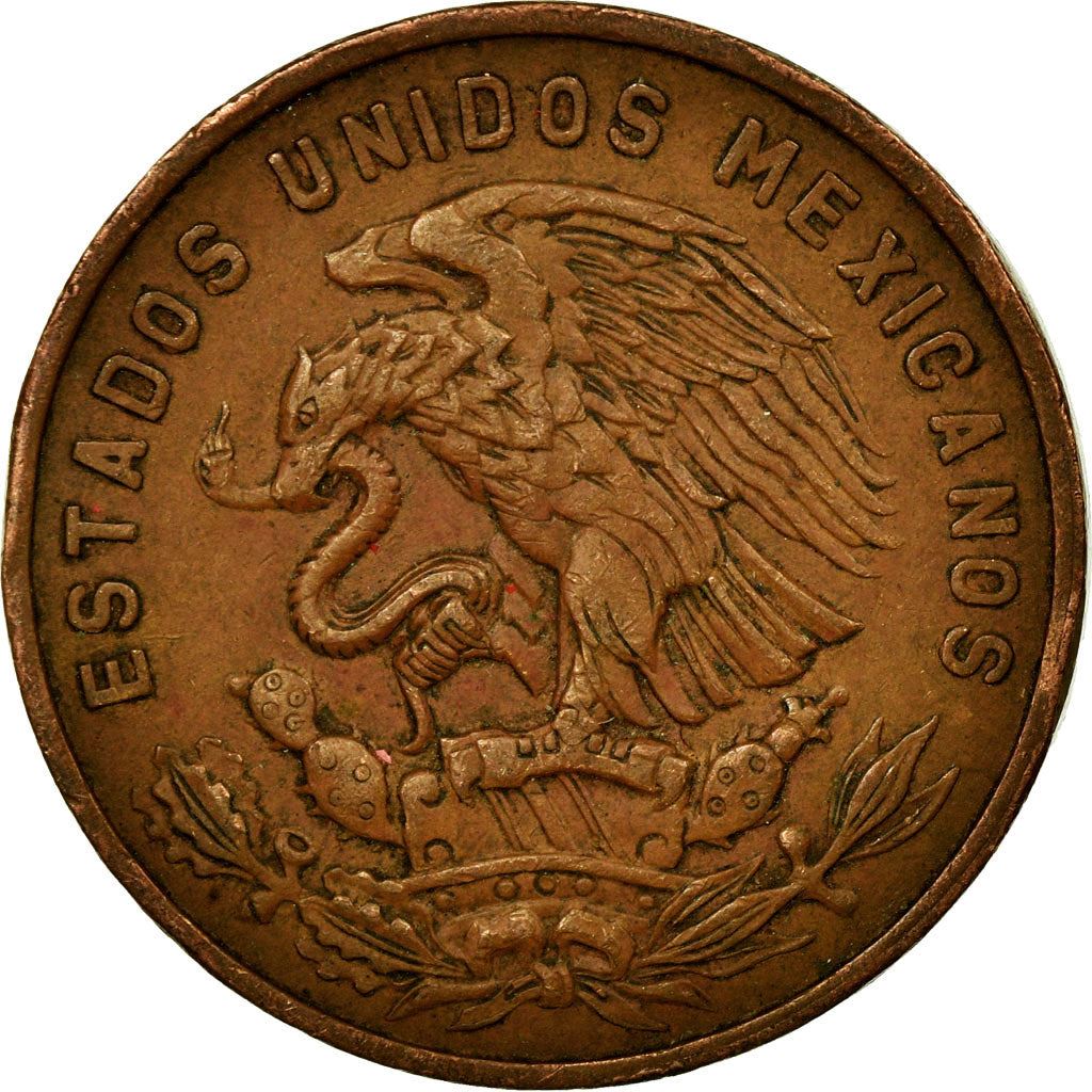 Mexico 20 Centavos | Liberty cap | Pyramid | Teotihuacán Coin | KM440 | 1955 - 1971