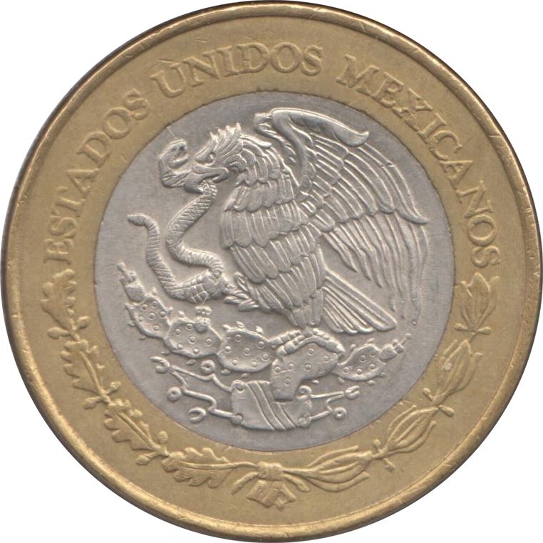 Mexico 20 Nuevos Pesos | Miguel Hidalgo 1753 - 1811 Coin | KM561 | 1993 - 1995