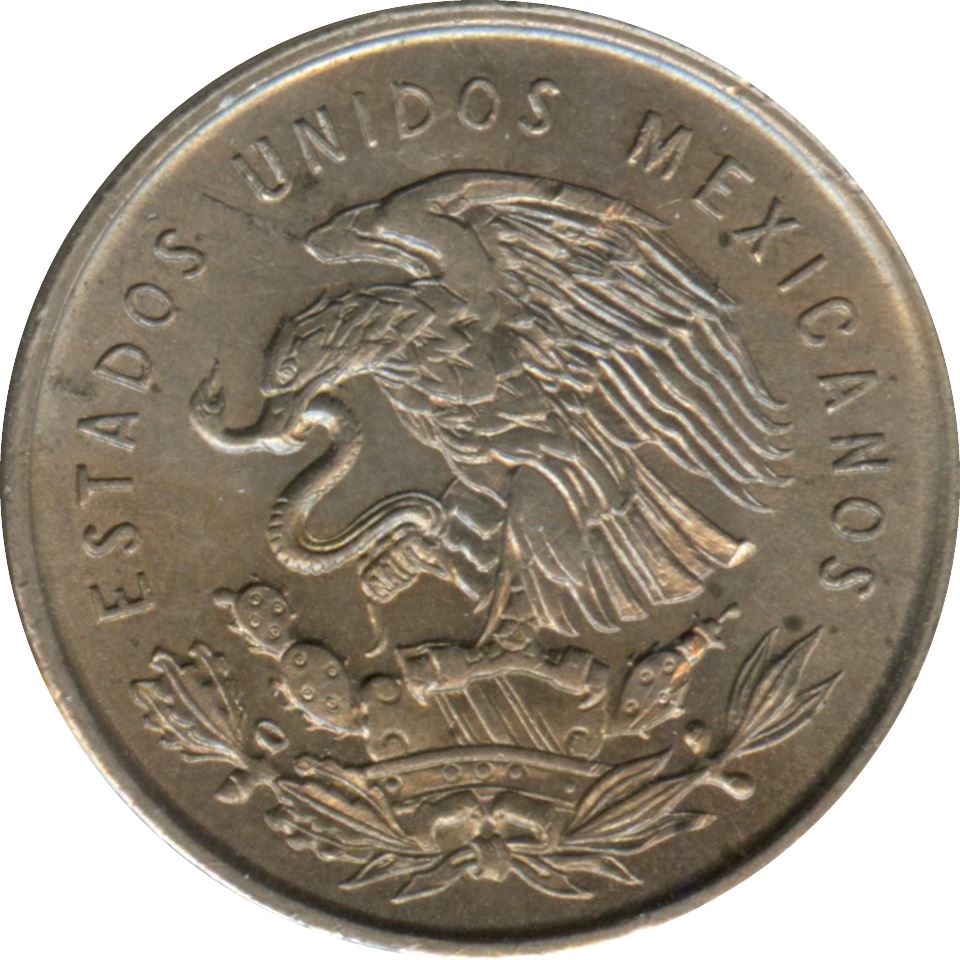 Mexico 5 Centavos Coin | Eagle | Snake | Josefa Ortiz de Dominguez | KM425 | 1950