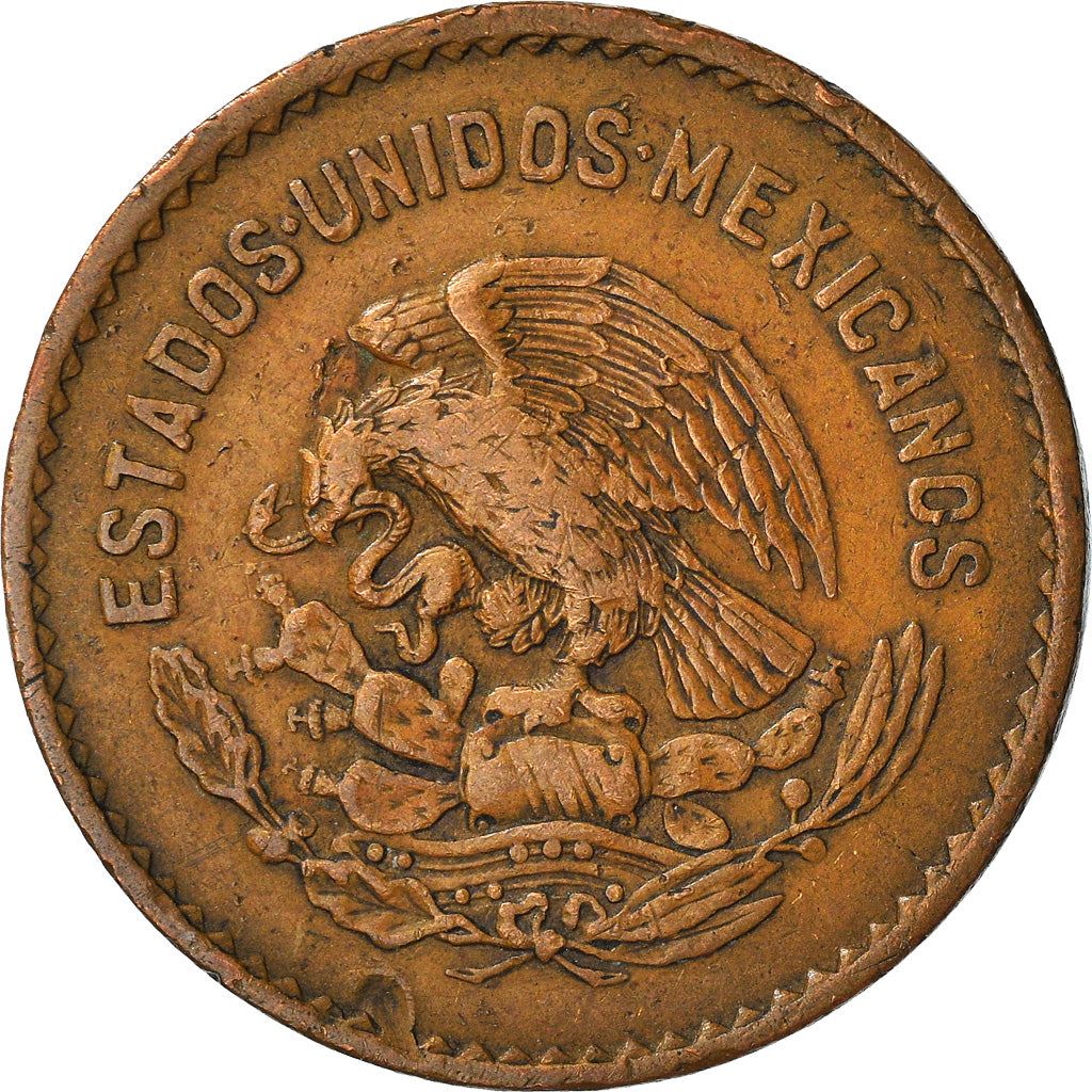 Mexico 5 Centavos | Josefa Ortiz de Dominguez | Oak wreth Coin | KM424 | 1942 - 1955