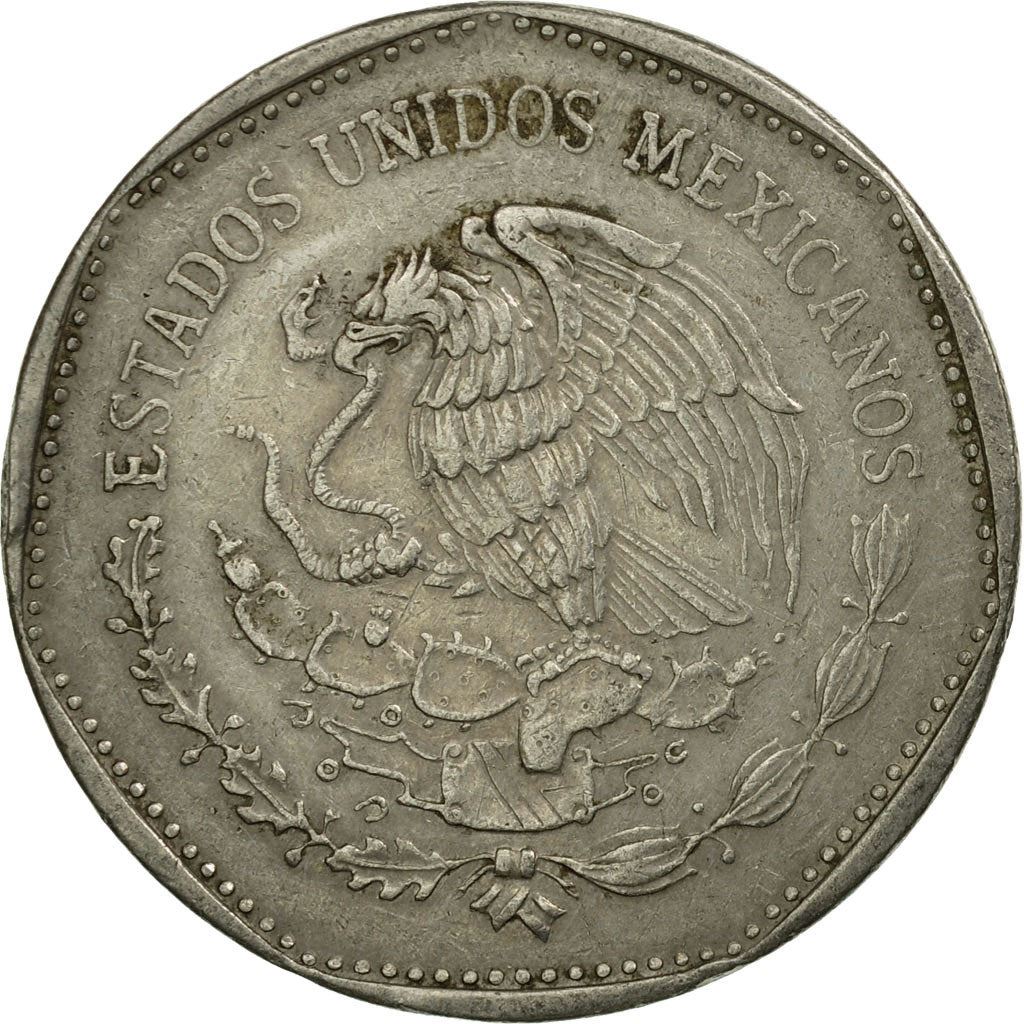 Mexico 5 Pesos | feathered serpent god Quetzalcoatl Coin | KM485 | 1980 - 1985