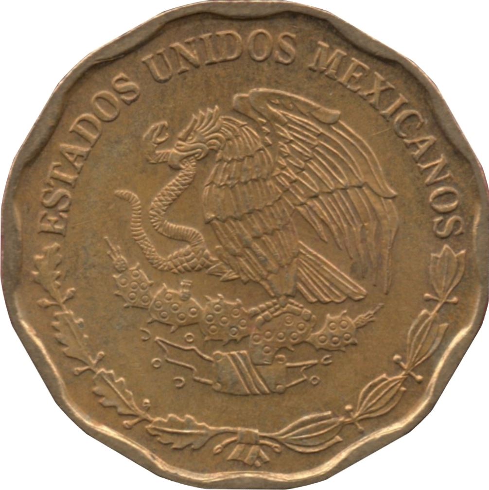 Mexico 50 Centavos | Anillo de la Aceptación | Eagle | Snake Coin | KM549 | 1992 - 2009