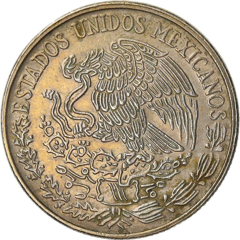 Mexico 50 Centavos |King Cuauhtemoc | Feather crown Coin | KM452 | 1970 - 1983