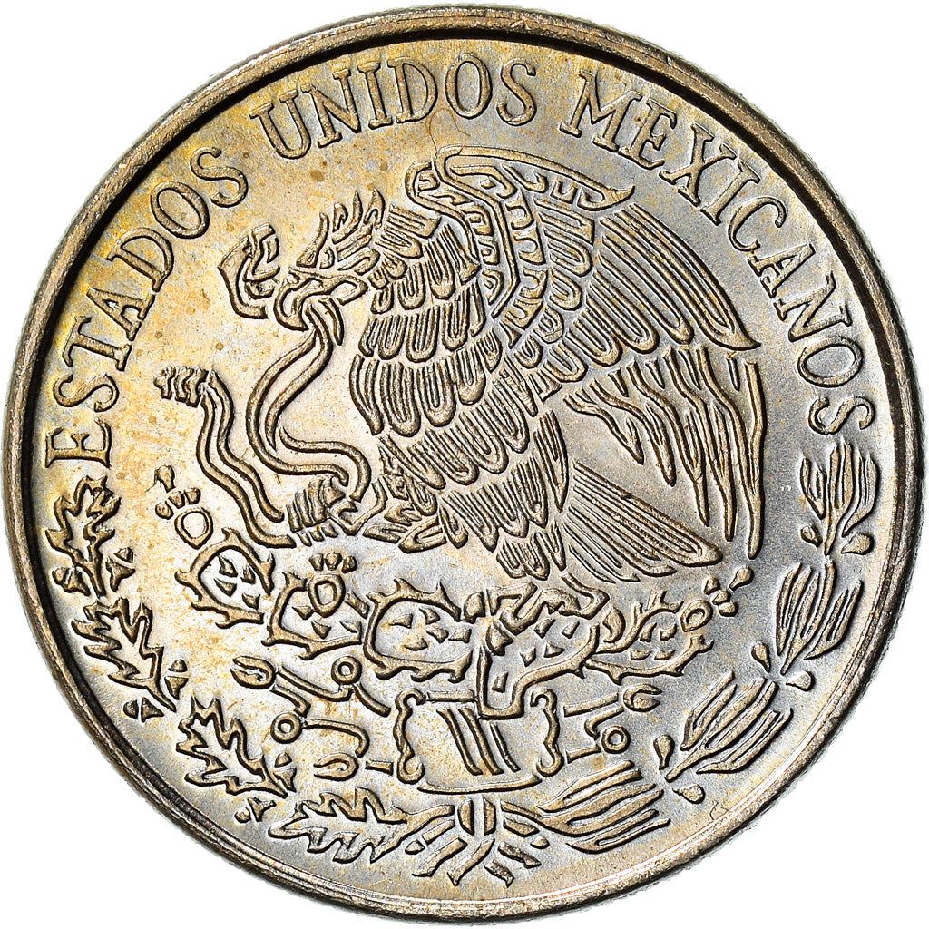 Mexico 50 Centavos |King Cuauhtemoc | Feather crown Coin | KM452 | 1970 - 1983