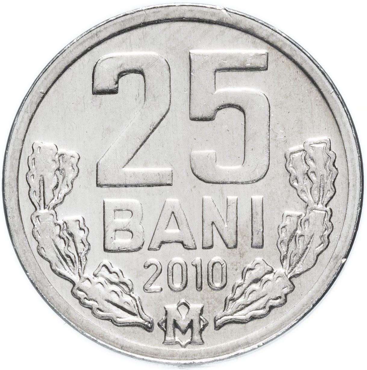 Moldova 25 Bani Coin | Eagle | Oak Leaves | KM3 | 1993 - 2020