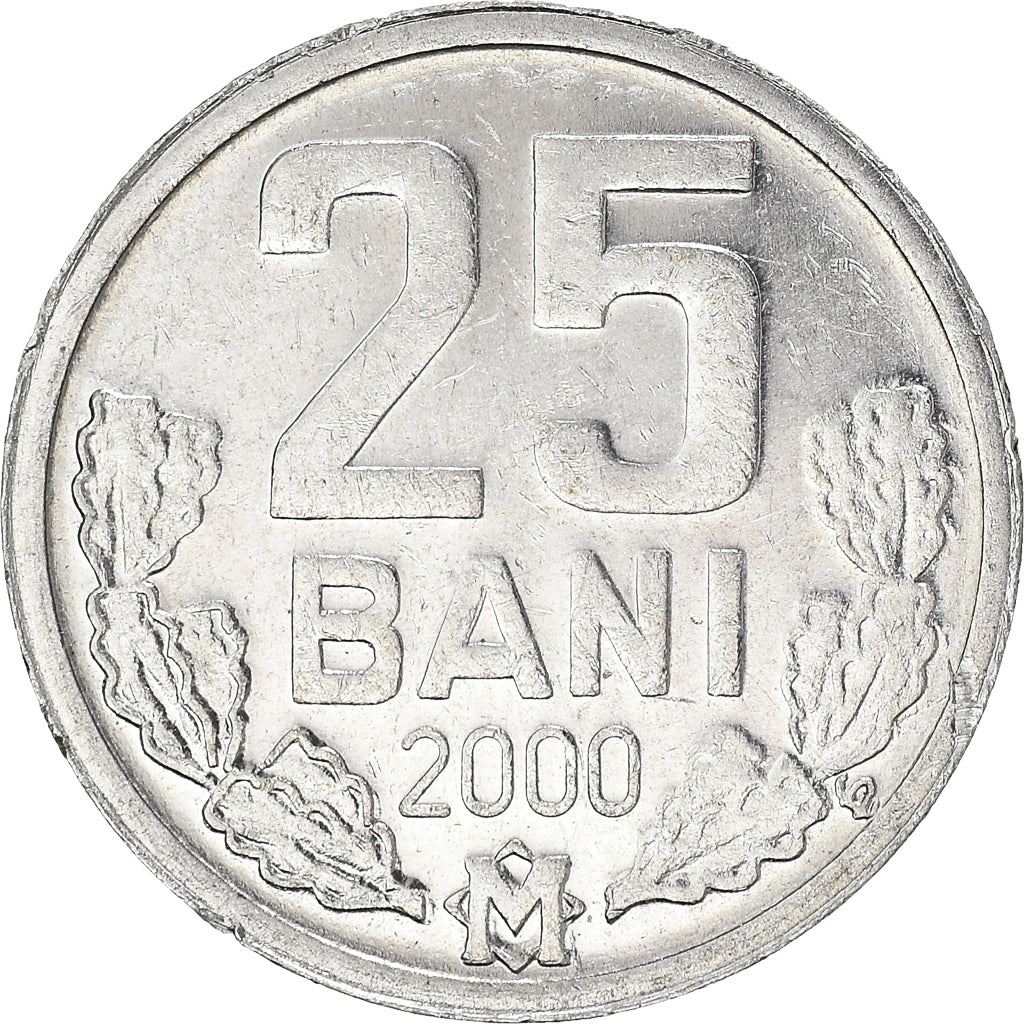 Moldova 25 Bani Coin | Eagle | Oak Leaves | KM3 | 1993 - 2020