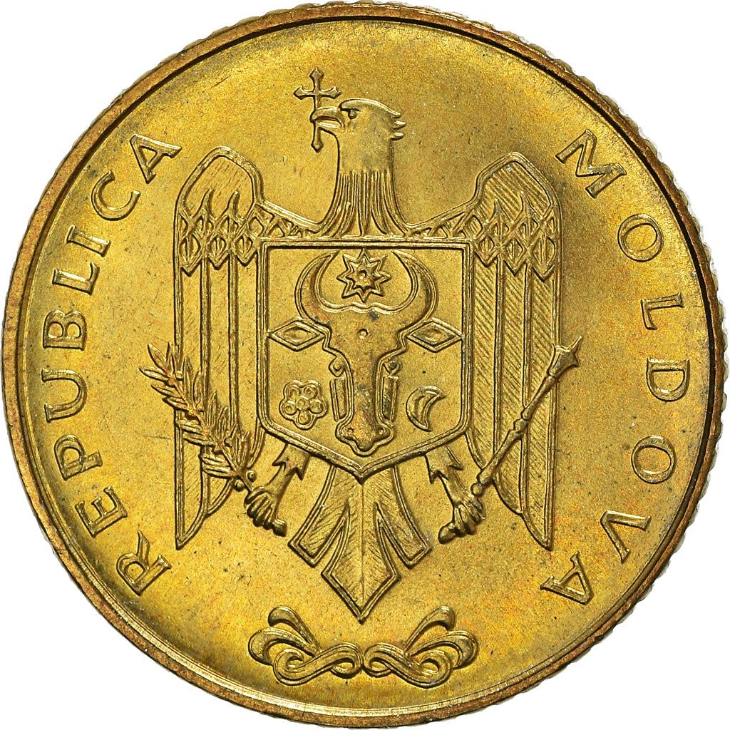 Moldova 50 Bani Coin | Eagle | Grapes | KM10 | 1997 - 2008