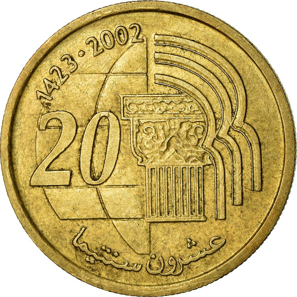 Morocco 20 Santimat / Centimes - Mohammed VI Coin Y115 2002