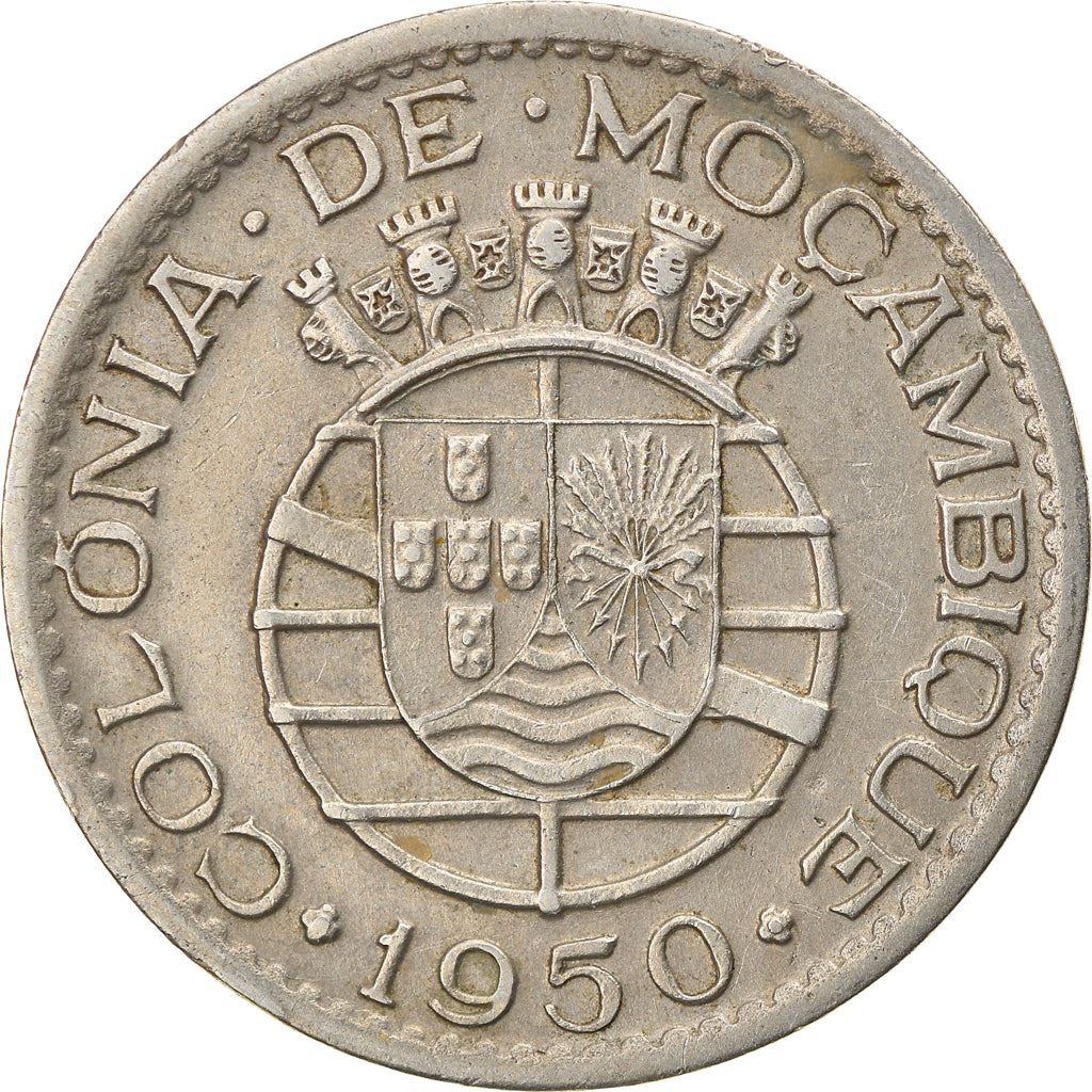 Mozambique 1 Escudo Coin | Military Order Of Christ | KM77 | 1950 - 1951