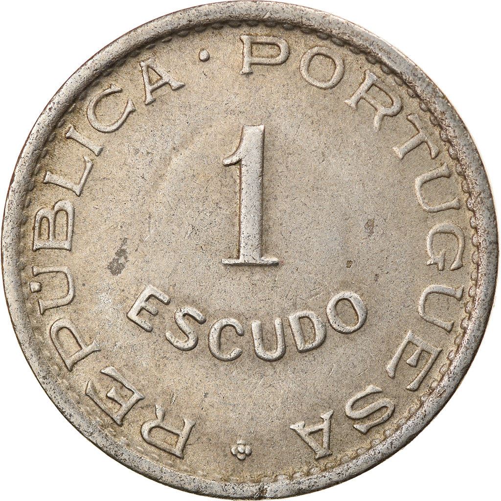 Mozambique 1 Escudo Coin | Military Order Of Christ | KM77 | 1950 - 1951