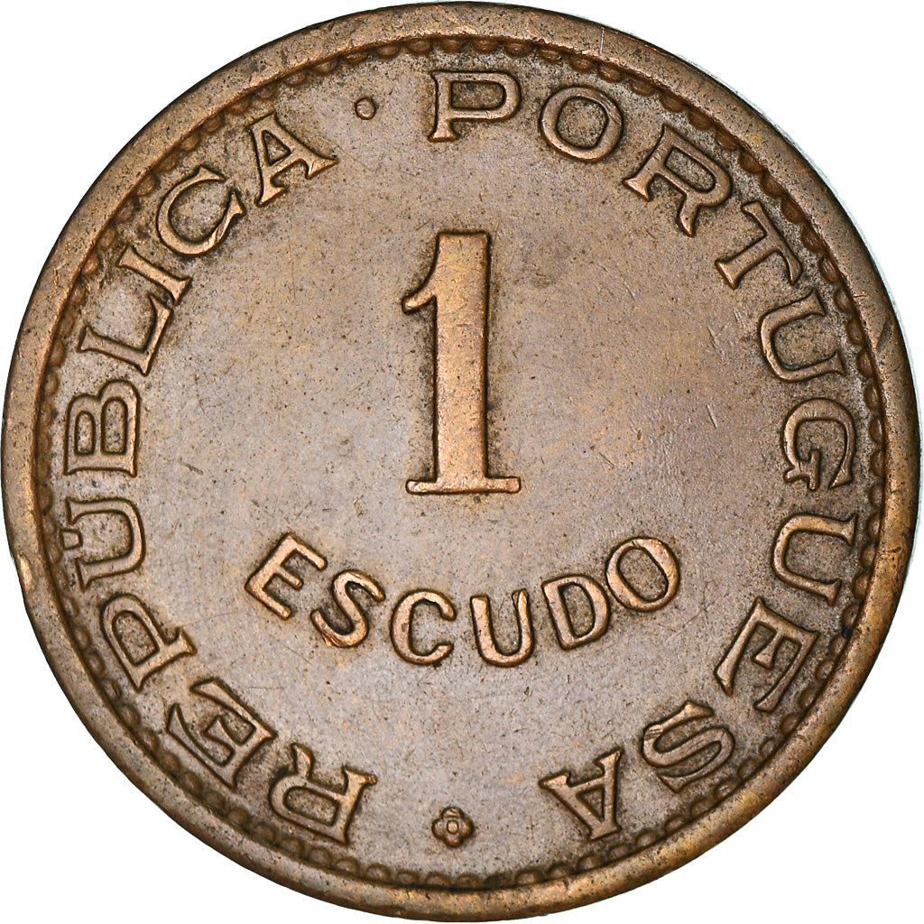 Mozambique 1 Escudo Coin | Military Order Of Christ | KM82 | 1953 - 1974