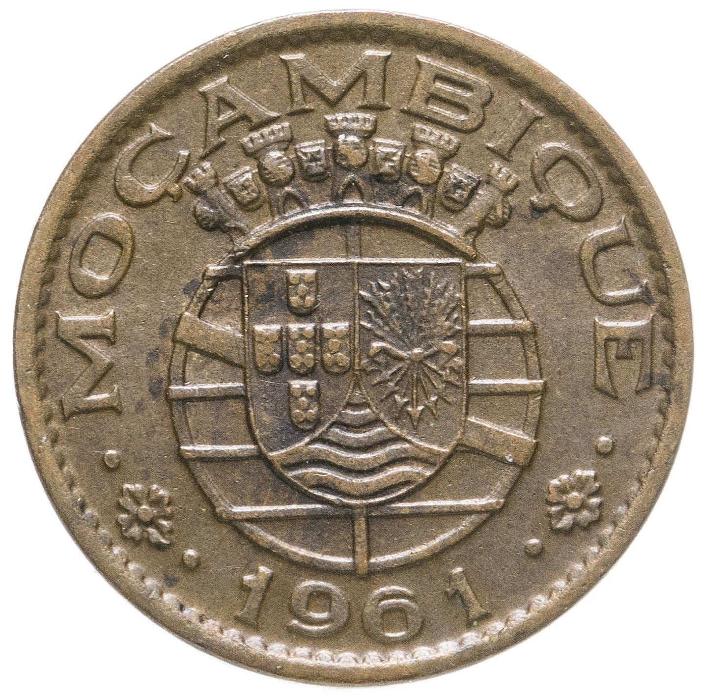 Mozambique 20 Centavos Coin | Military Order Of Christ | KM85 | 1961