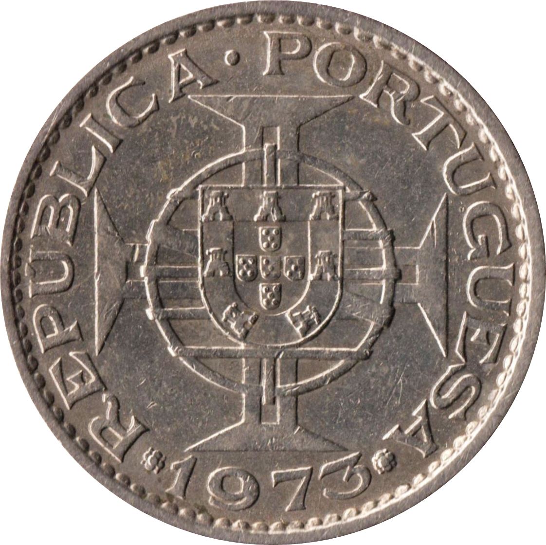 Mozambique 5 Escudos Coin | Military Order Of Christ | KM86 | 1971 - 1973