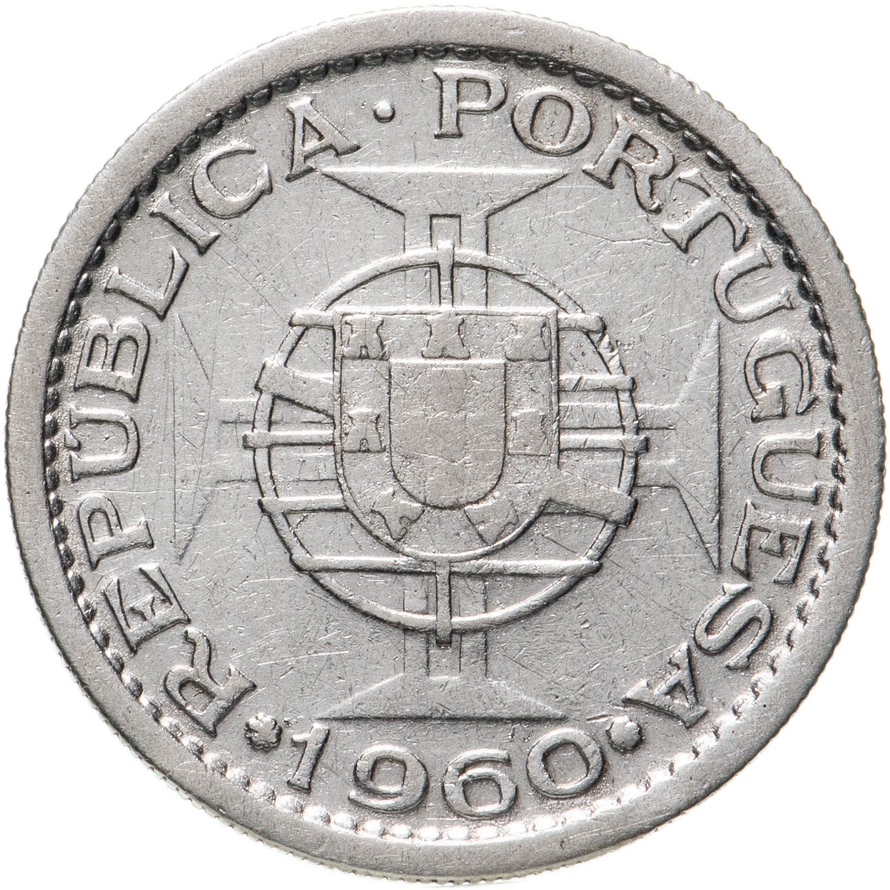 Mozambique 5 Escudos Coin | Military Order Of Christ | Silver | KM84 | 1960